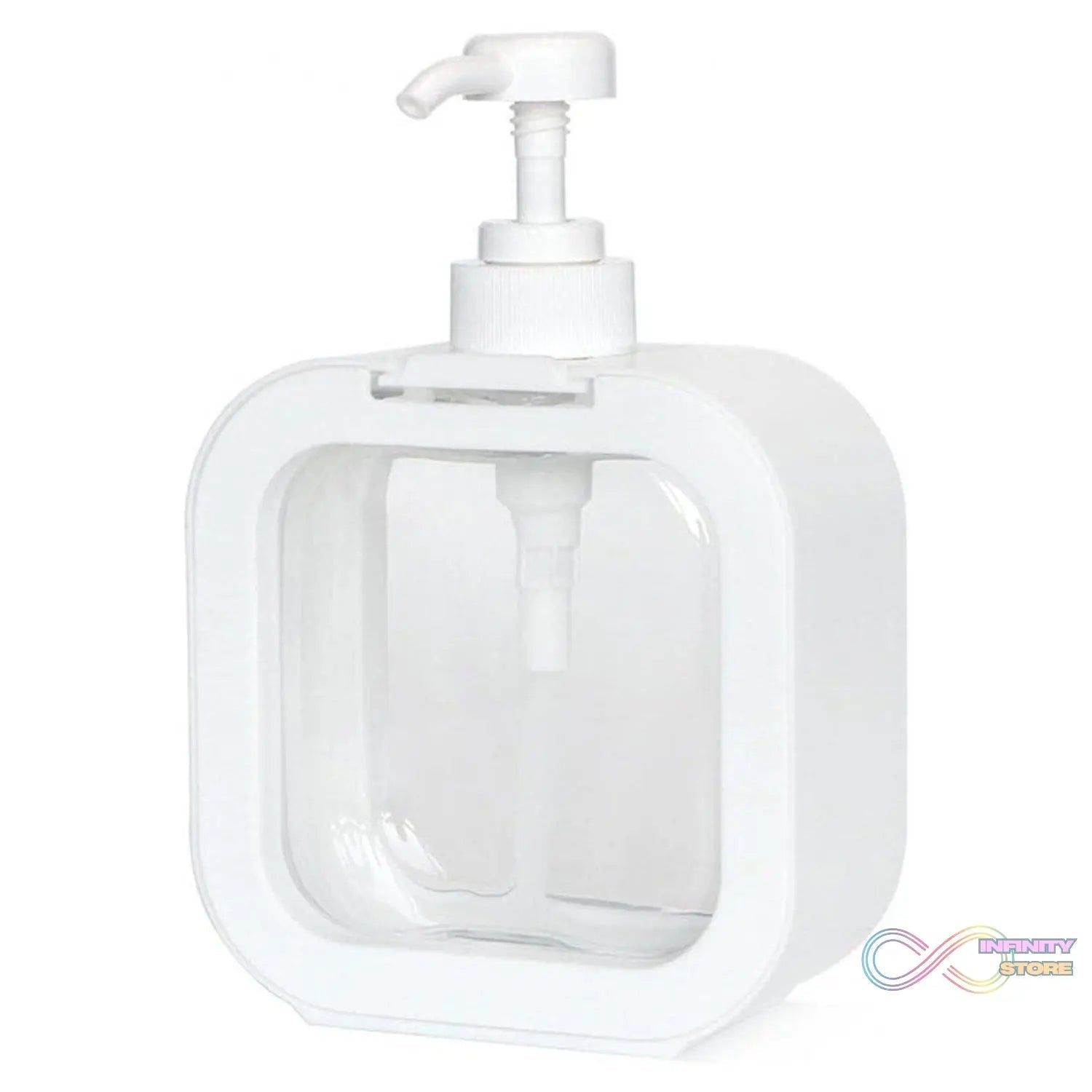 Snap sink Dispenser Plastic Clear Empty Pump Lotion Bottles (1 Set) - infinityexculsivestore.com
