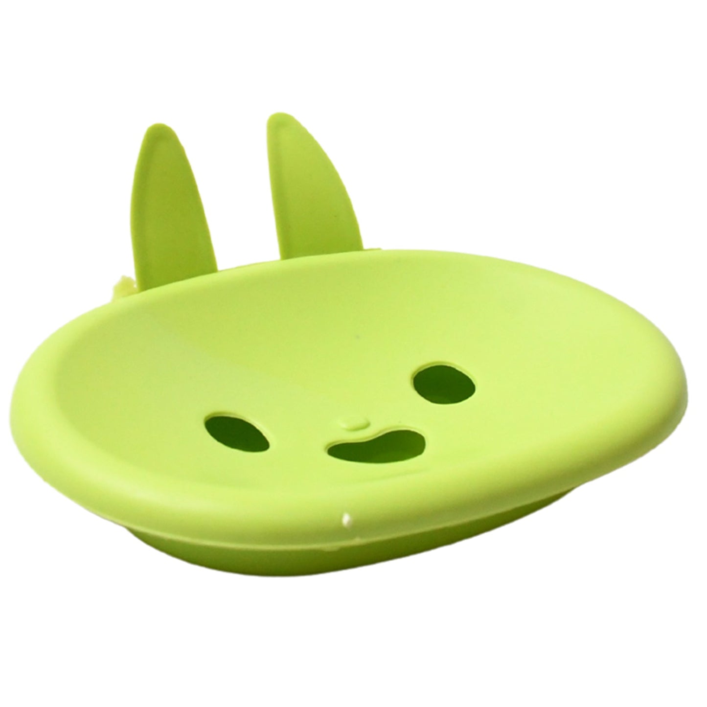 Soap Box Drain soap Box Cute Rabbit Shape Double soap Bowl Box Plastic Rack Storage Rack Bathroom Toilet Storage Box - infinityexculsivestore.com