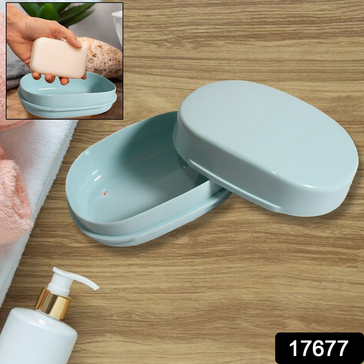 Soap Container, Soap Box Household Kitchen and Bathroom Can Use PP Material Drain Box, Soap Dish, for Bathroom Shower Home Outdoor Camping (1 Pc) - infinityexculsivestore.com