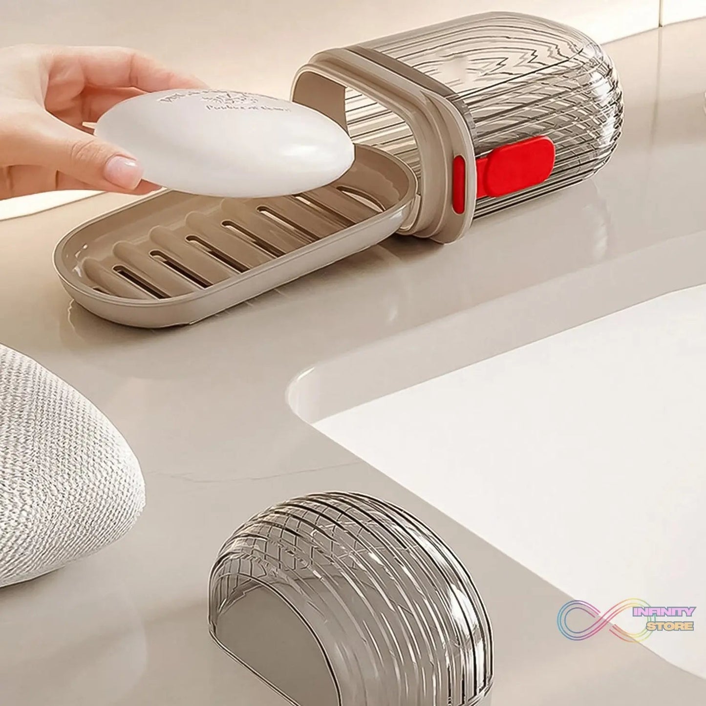 Soap Dishes Soap Box Travel (1 Pc / With Color Box) - infinityexculsivestore.com