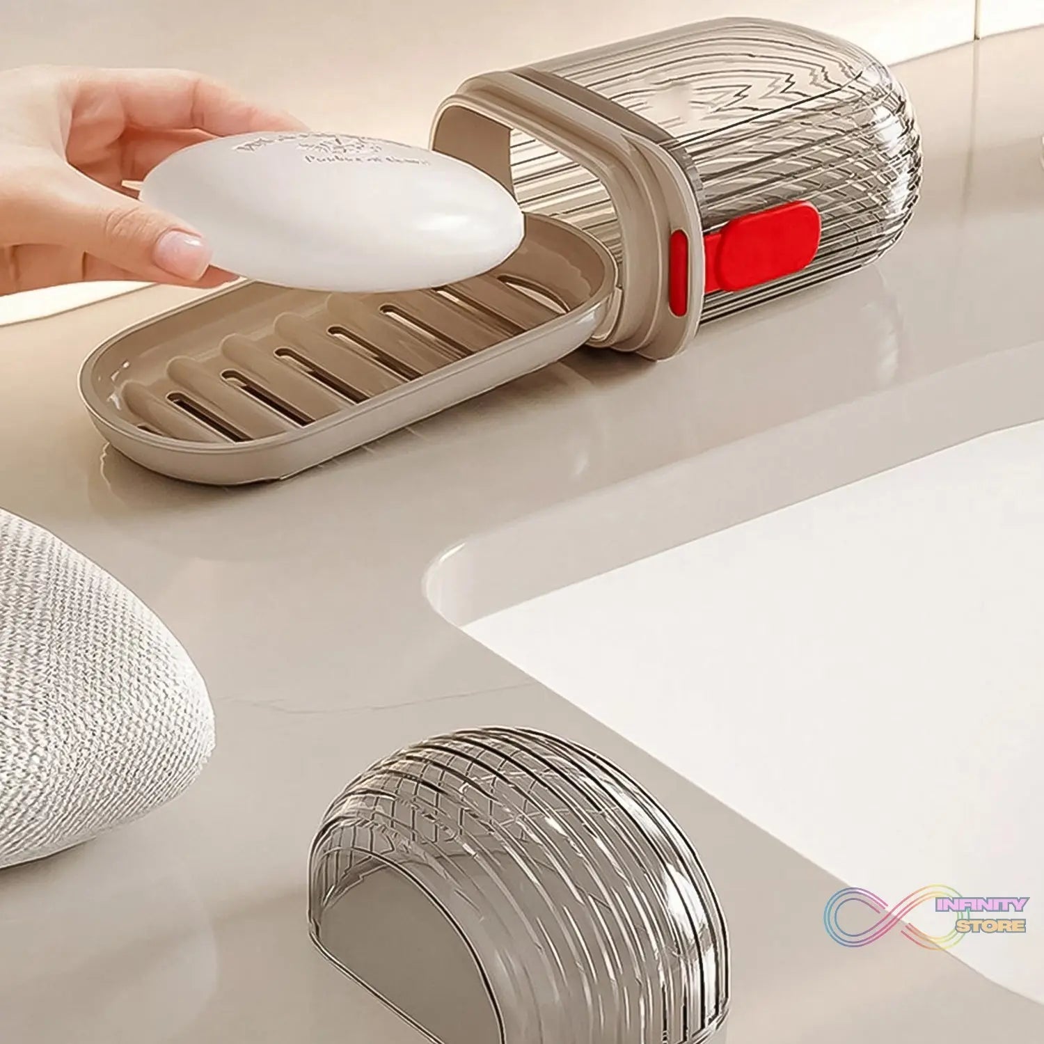 Soap Dishes Soap Box Travel (1 Pc / With Color Box) - infinityexculsivestore.com