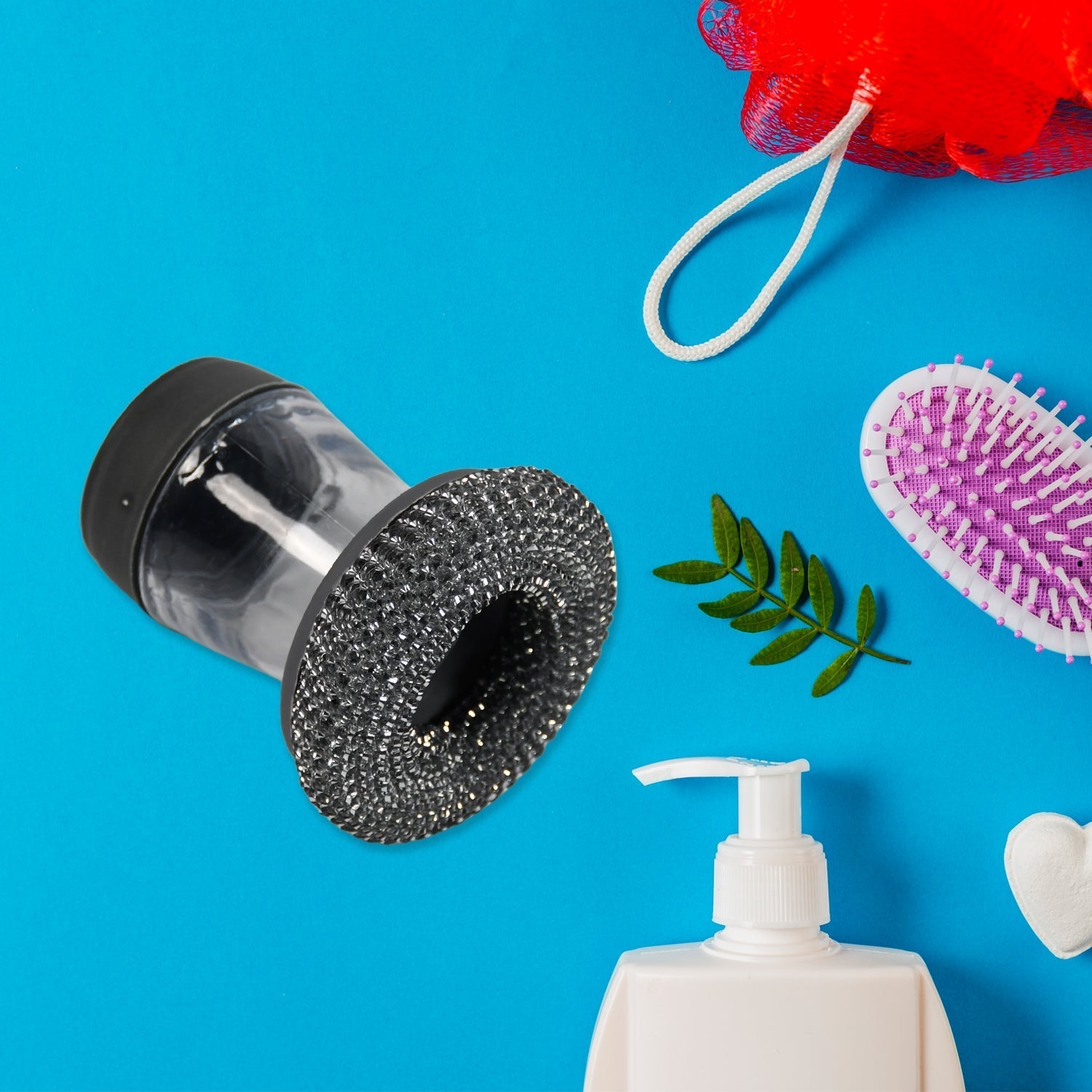Soap Dispensing Dish Brush (1 Pc): Palm Brush, Kitchen Cleaning - infinityexculsivestore.com