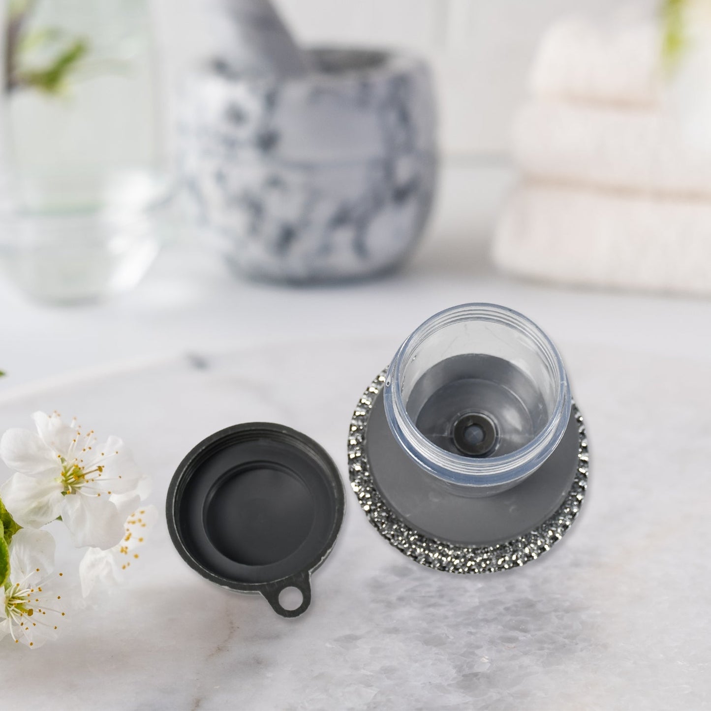 Soap Dispensing Dish Brush (1 Pc): Palm Brush, Kitchen Cleaning - infinityexculsivestore.com