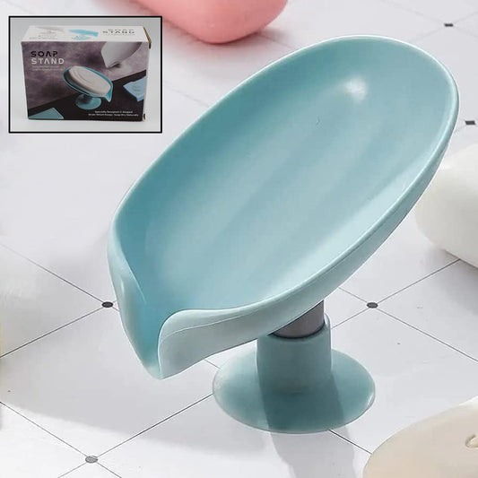 Soap Holder Stand Self Draining Soap Dish Holder Soap Box (2 Pc) - infinityexculsivestore.com