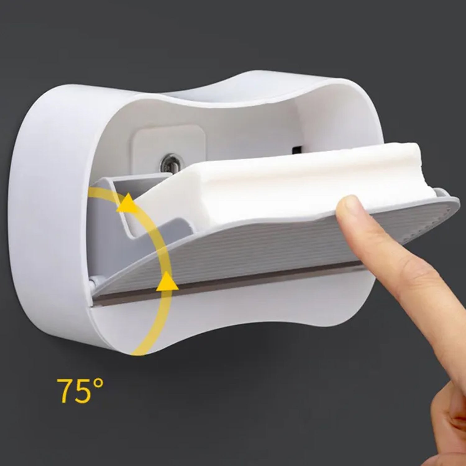 Soap Holder Travel Business Travel Hotel Portable Wall - mounted Soap Box Bathroom Toilet Punch - free Flip - type Drain Soap Box, Waterproof Space Saving (1 Pc) - infinityexculsivestore.com