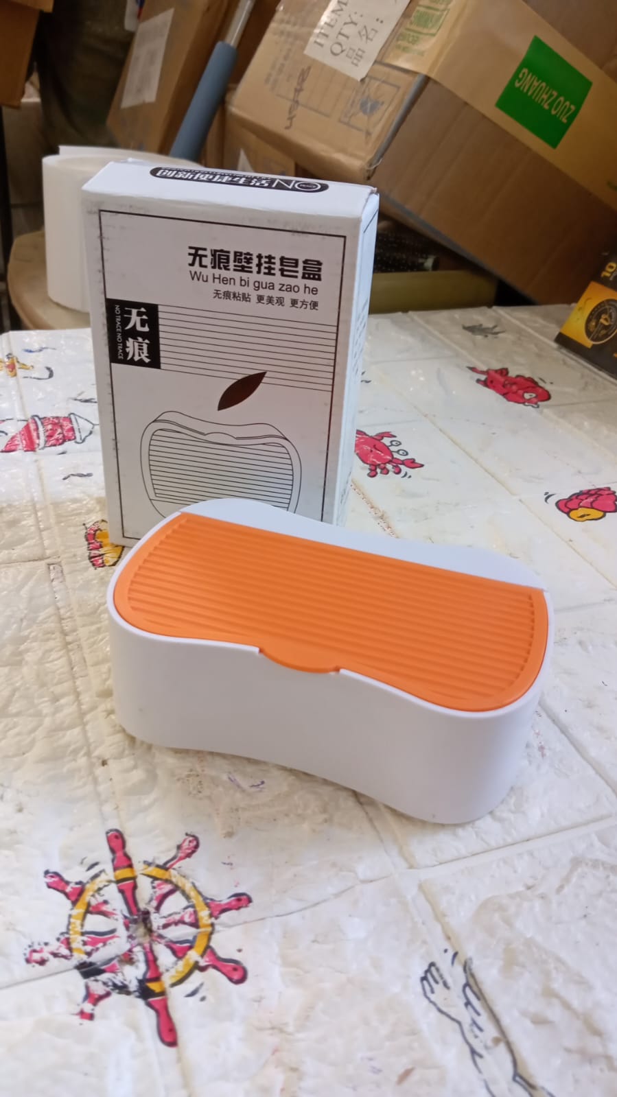 Soap Holder Travel Business Travel Hotel Portable Wall - mounted Soap Box Bathroom Toilet Punch - free Flip - type Drain Soap Box, Waterproof Space Saving (1 Pc) - infinityexculsivestore.com