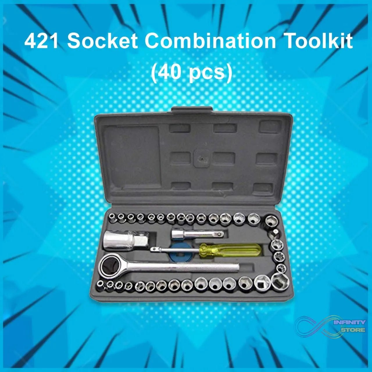 Socket Combination Toolkit (40 pcs) - infinityexculsivestore.com