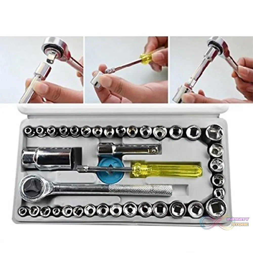 Socket Combination Toolkit (40 pcs) - infinityexculsivestore.com
