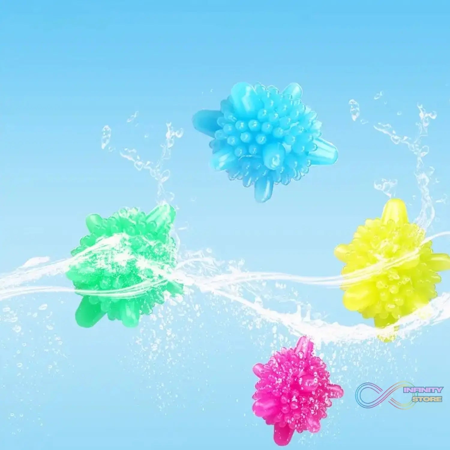 Soft Star Washing Machine, Laundry Dryer Balls Laundry Ball for Household Cleaning Washing Machine Clothes Softener (10 Pcs / Multi Color) - infinityexculsivestore.com