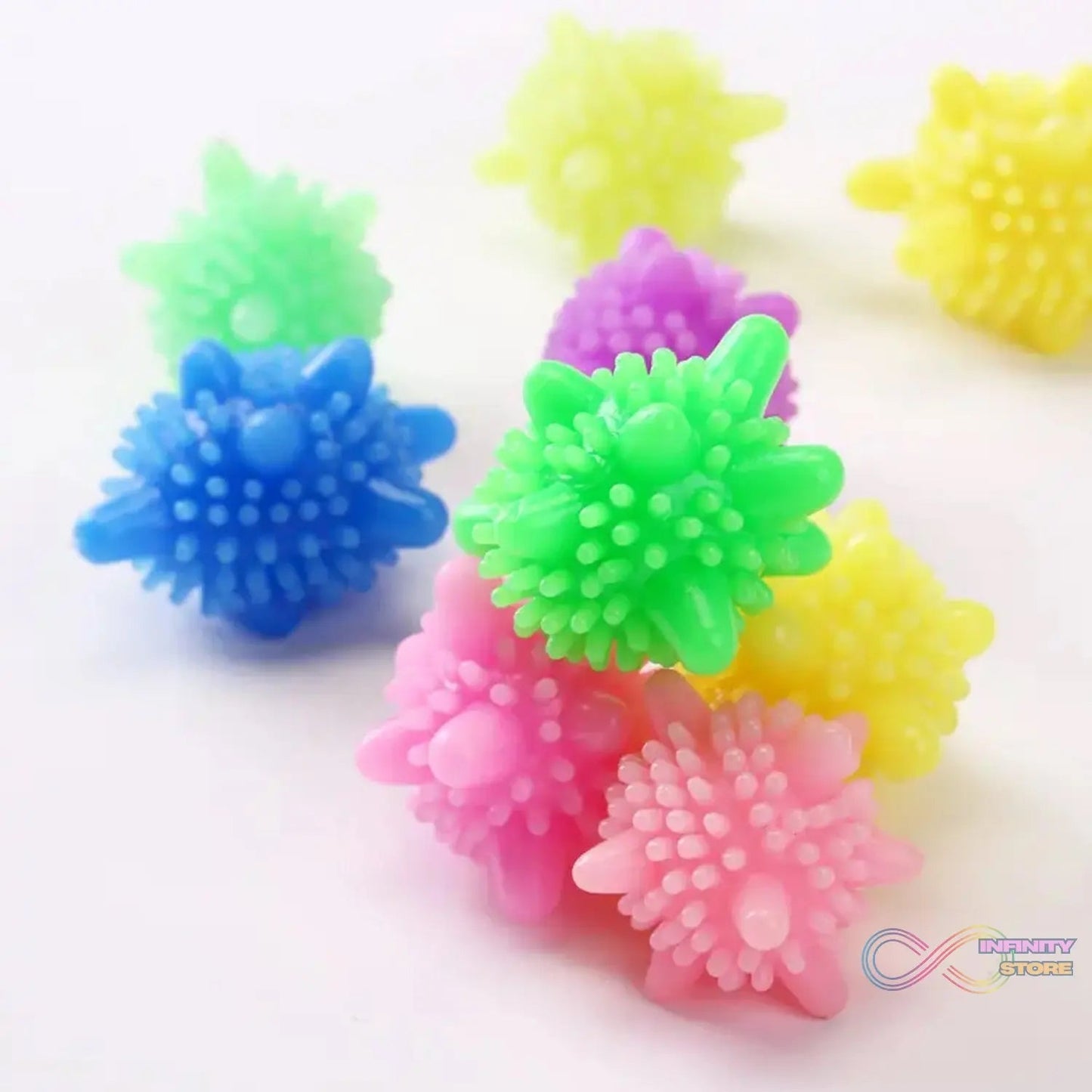 Soft Star Washing Machine, Laundry Dryer Balls Laundry Ball for Household Cleaning Washing Machine Clothes Softener (10 Pcs / Multi Color) - infinityexculsivestore.com