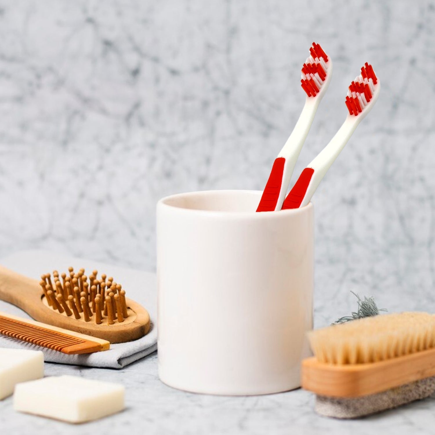 Soft Toothbrush With Plastic Round Box for Men and Women, Kids, Adults Plastic Toothbrush (10 pcs Set) - infinityexculsivestore.com