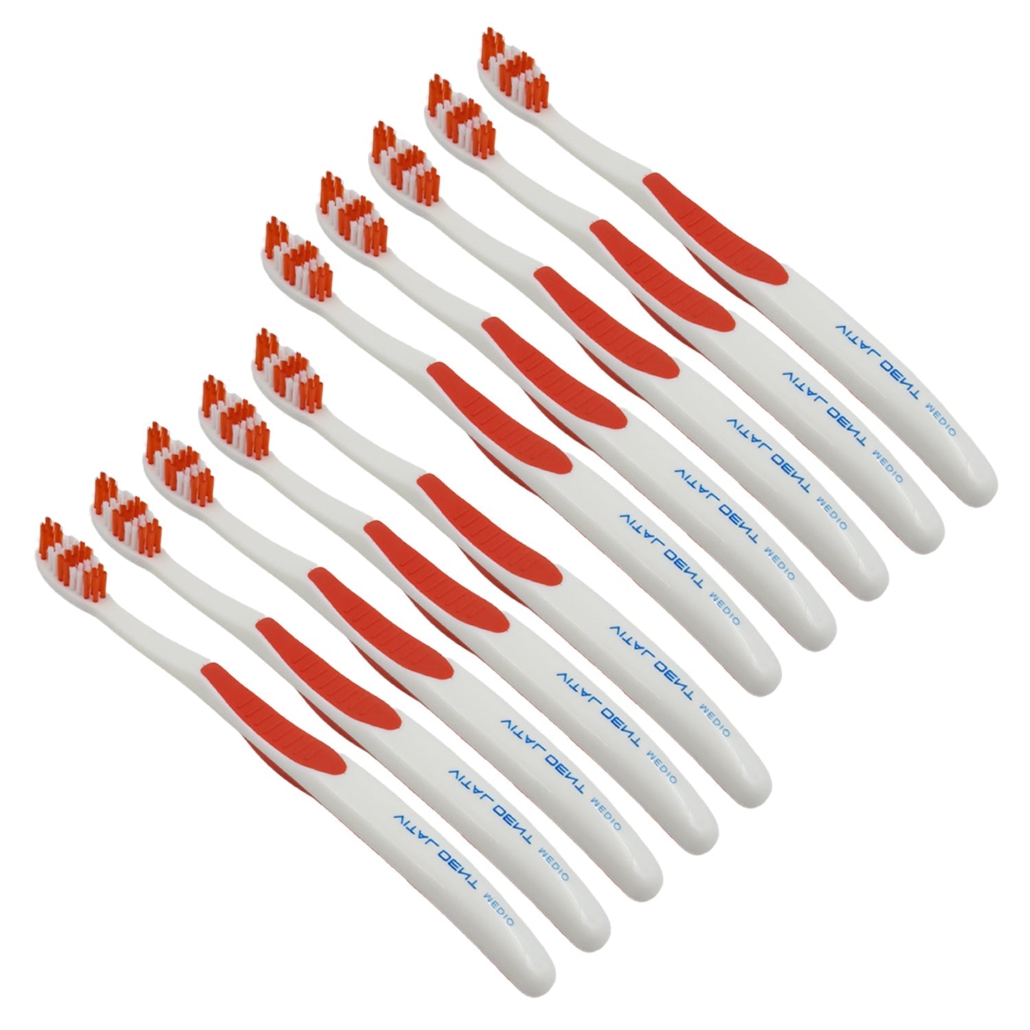 Soft Toothbrush With Plastic Round Box for Men and Women, Kids, Adults Plastic Toothbrush (10 pcs Set) - infinityexculsivestore.com