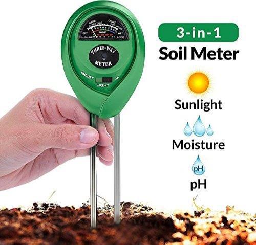 Soil Tester 3 - in - 1 Plant Moisture Sensor (Green) - infinityexculsivestore.com