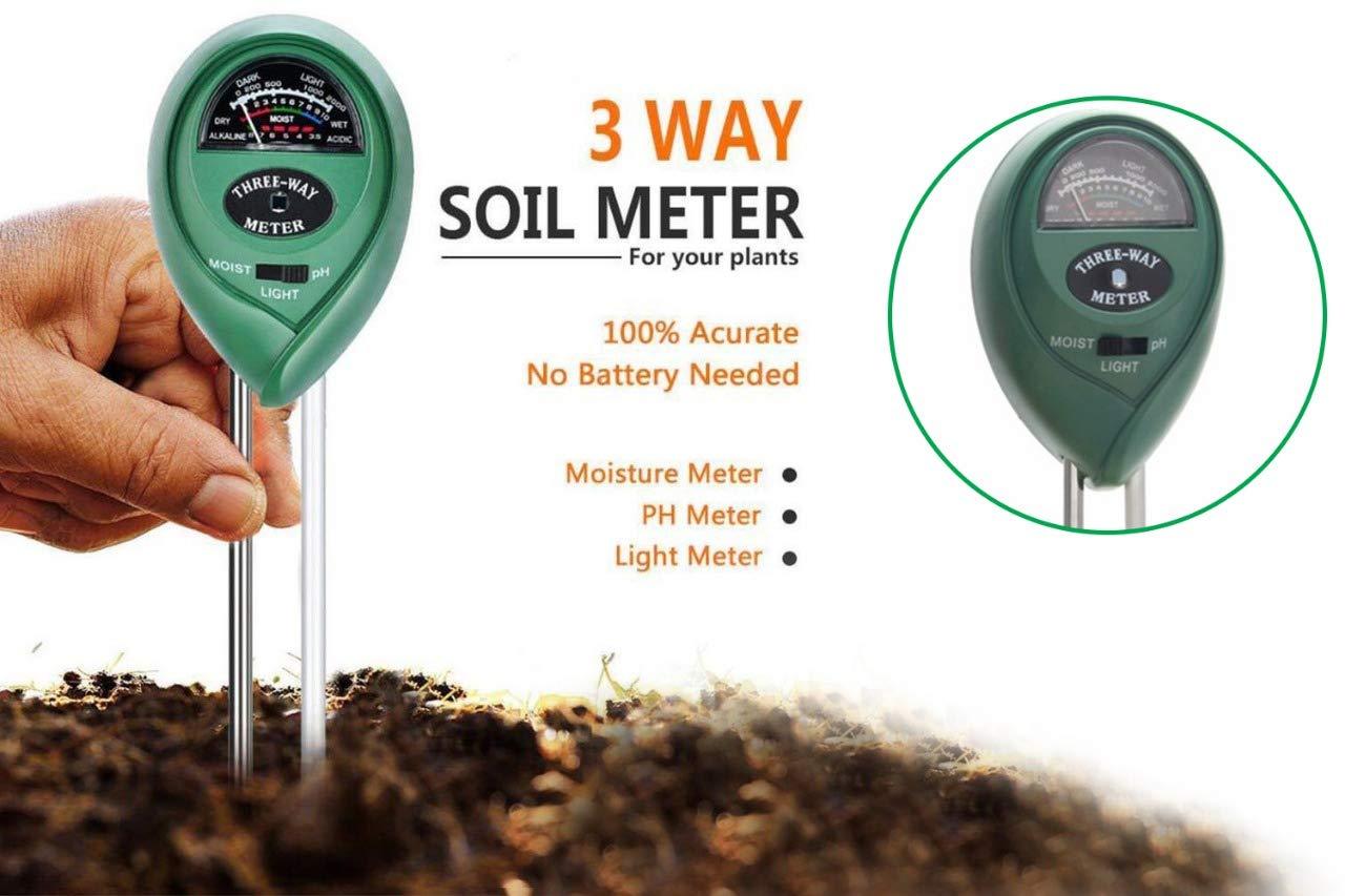 Soil Tester 3 - in - 1 Plant Moisture Sensor (Green) - infinityexculsivestore.com