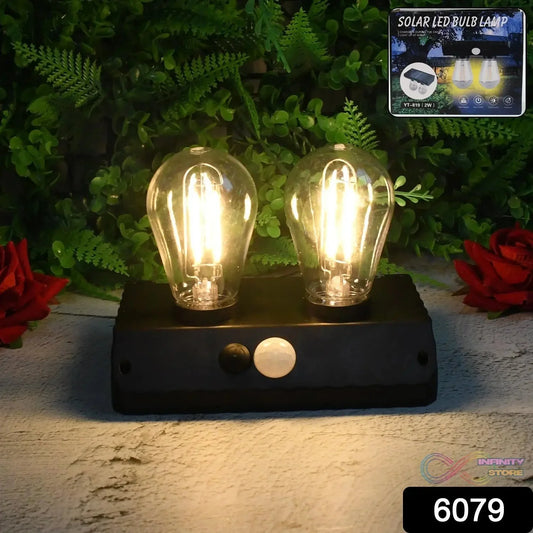 Solar Double LED Bulb Lamp YT - 819 - 2W (1 Pc) - infinityexculsivestore.com