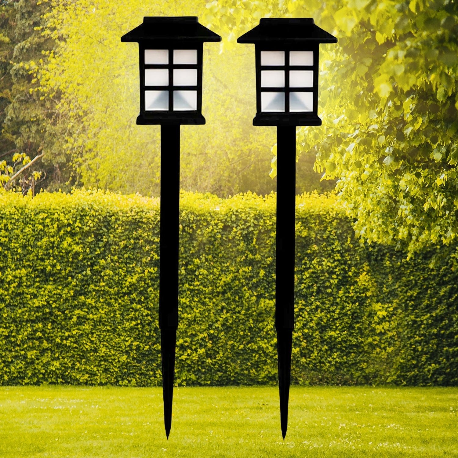 Solar Garden Lights, Outdoor Solar Landscape Lights, Waterproof Outdoor Solar Lights Walkway for Patio, Lawn, Yard, and Landscape (Pack of 2) - infinityexculsivestore.com