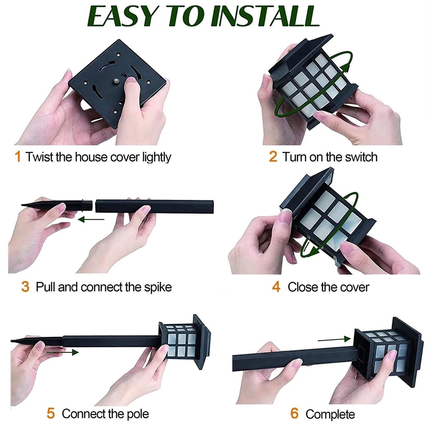 Solar Garden Lights, Outdoor Solar Landscape Lights, Waterproof Outdoor Solar Lights Walkway for Patio, Lawn, Yard, and Landscape (Pack of 2) - infinityexculsivestore.com