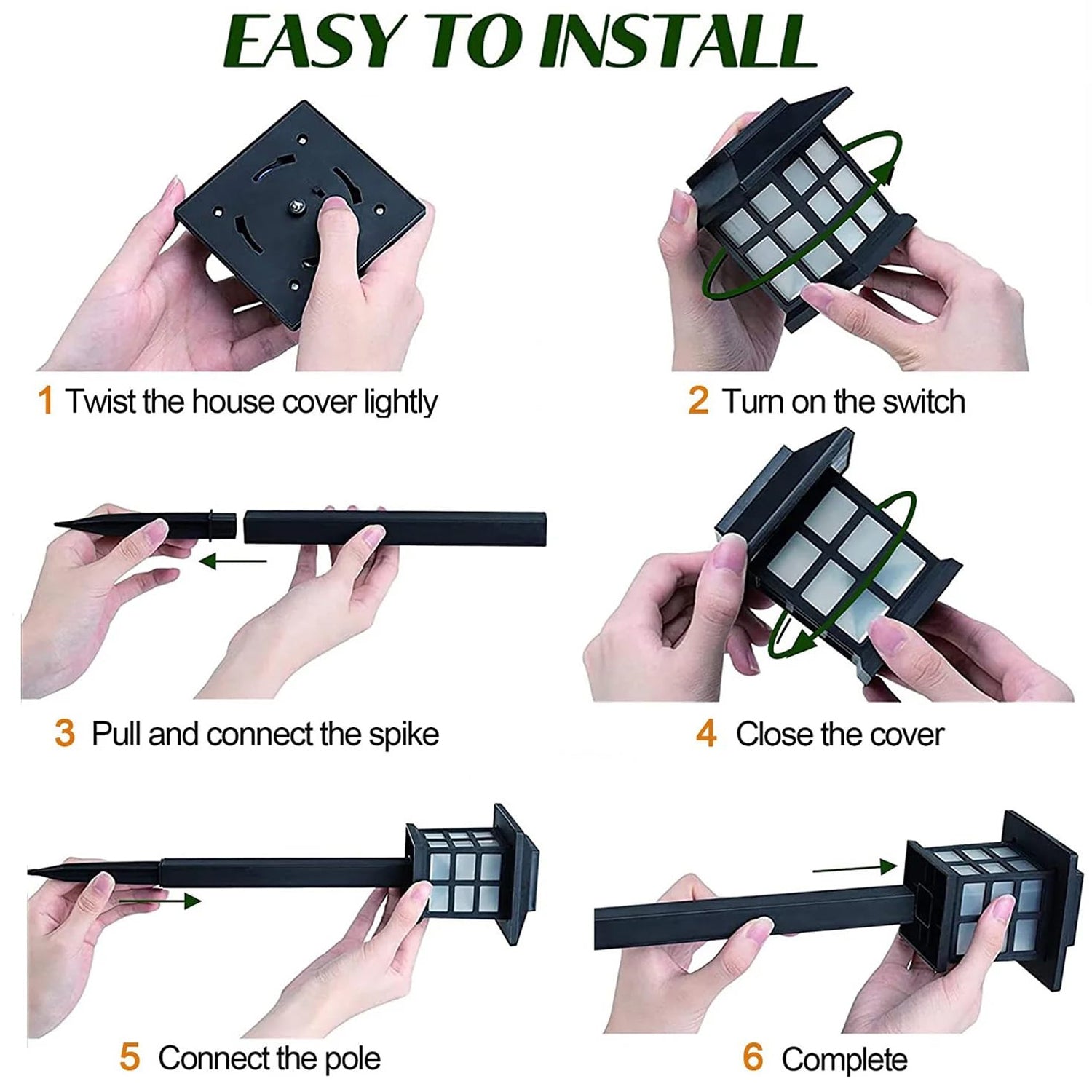 Solar Garden Lights, Outdoor Solar Landscape Lights, Waterproof Outdoor Solar Lights Walkway for Patio, Lawn, Yard, and Landscape (Pack of 2) - infinityexculsivestore.com