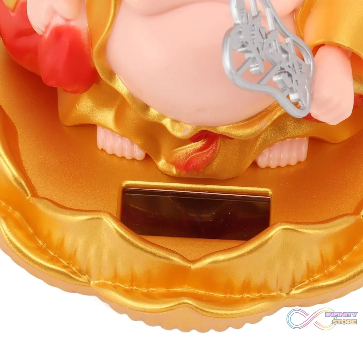 Solar Power Moving Buddha Car Ornament (1 Pc) - infinityexculsivestore.com