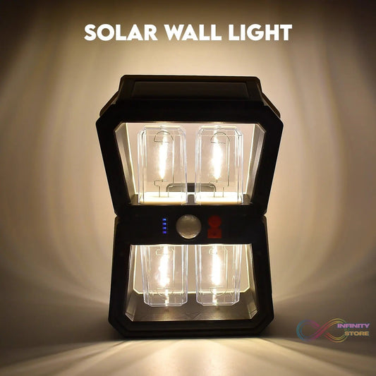 Solar Wall Lantern Light with 3 Modes & Motion Sensor (1 Pc) - infinityexculsivestore.com
