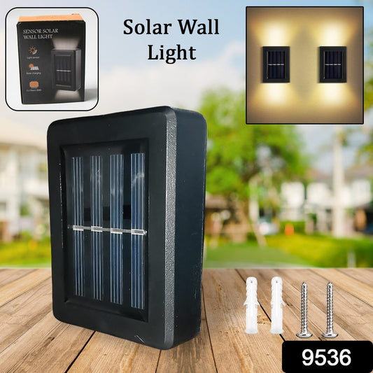 Solar Wall Lights Small Fence Lights Solar Powered Up Down LED Porch Light Garden Lights Outdoor Solar Landscape Lights WaterProof Light (1 Pc) - infinityexculsivestore.com