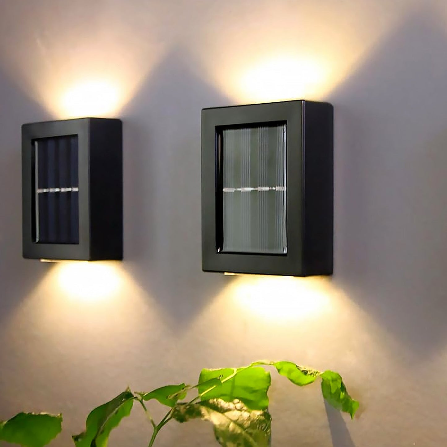 Solar Wall Lights Small Fence Lights Solar Powered Up Down LED Porch Light Garden Lights Outdoor Solar Landscape Lights WaterProof Light (1 Pc) - infinityexculsivestore.com