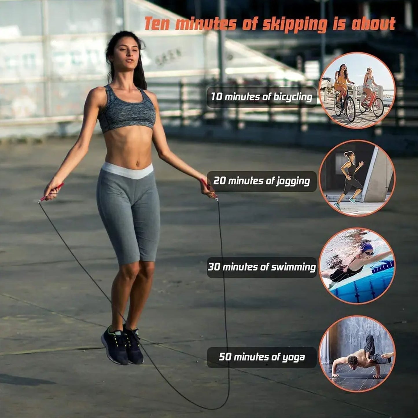 Speed Skipping Rope, Jump Rope With Pvc Handle, Sports Skipping Rope, Jump Rope for Weight Loss, Fitness, Sports, Exercise, Workout, For Men, Women, Boys & Girls 3mtr. - infinityexculsivestore.com