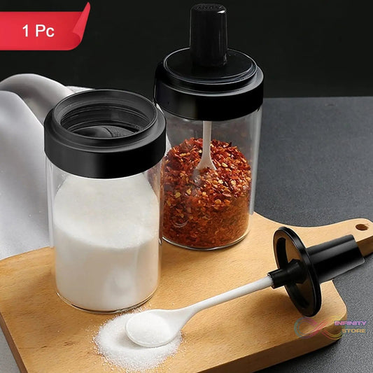 Spice Box Glass Jars Multipurpose Masala Seasoning Box Set (1 Pc) - infinityexculsivestore.com