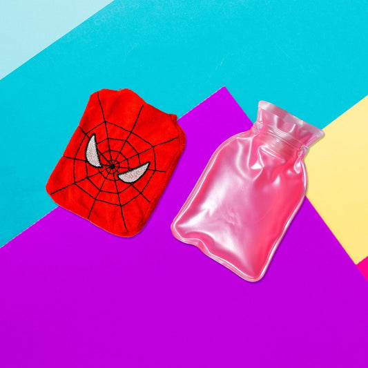 Spiderman small Hot Water Bag with Cover for Pain Relief, Neck, Shoulder Pain and Hand, Feet Warmer, Menstrual Cramps. - infinityexculsivestore.com