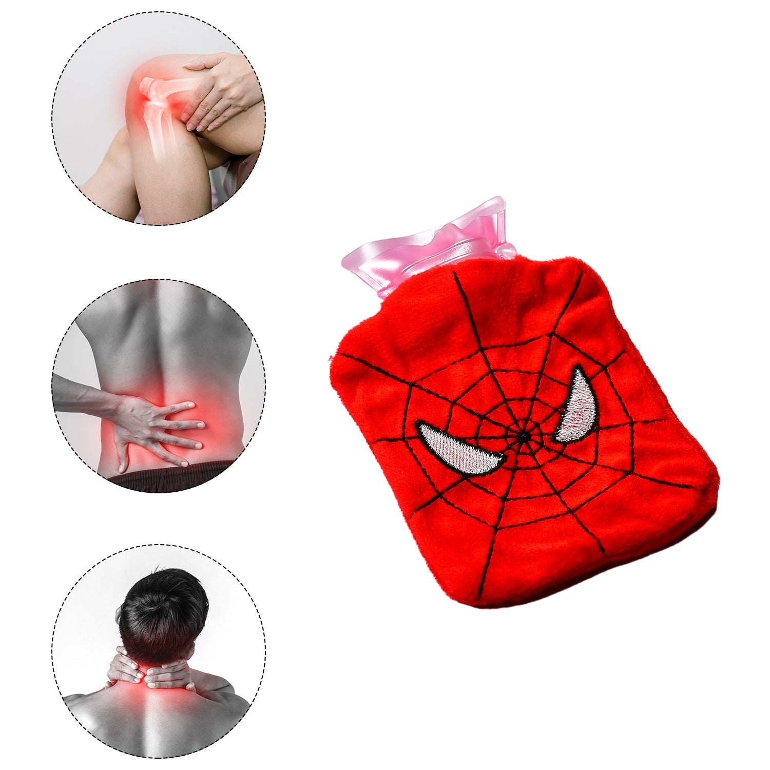 Spiderman small Hot Water Bag with Cover for Pain Relief, Neck, Shoulder Pain and Hand, Feet Warmer, Menstrual Cramps. - infinityexculsivestore.com