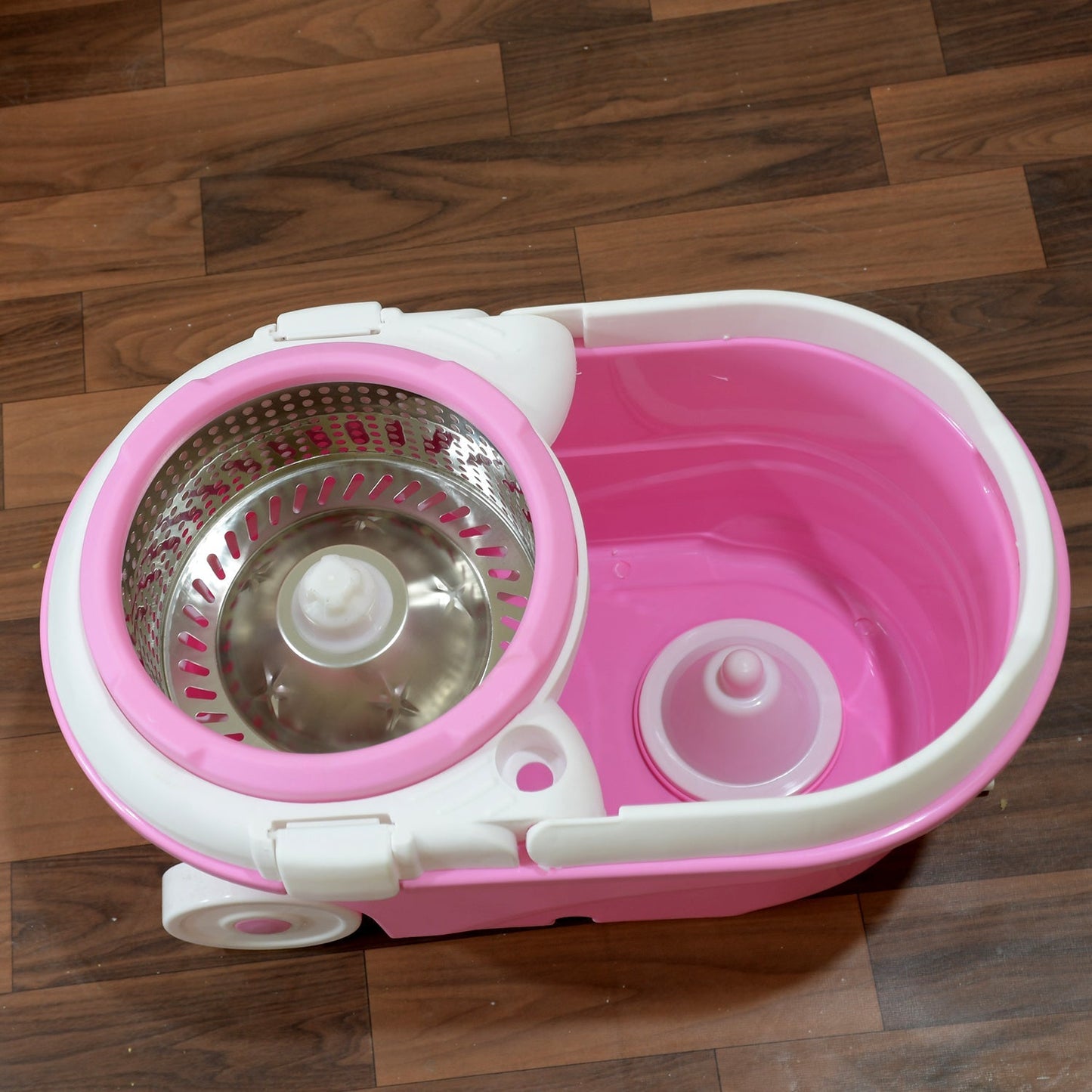 Spin Mop with Bucket for Floor Cleaning - Magic Mop Set with Steel Spin, Mop Stick, and Bucket for Home & Office - infinityexculsivestore.com