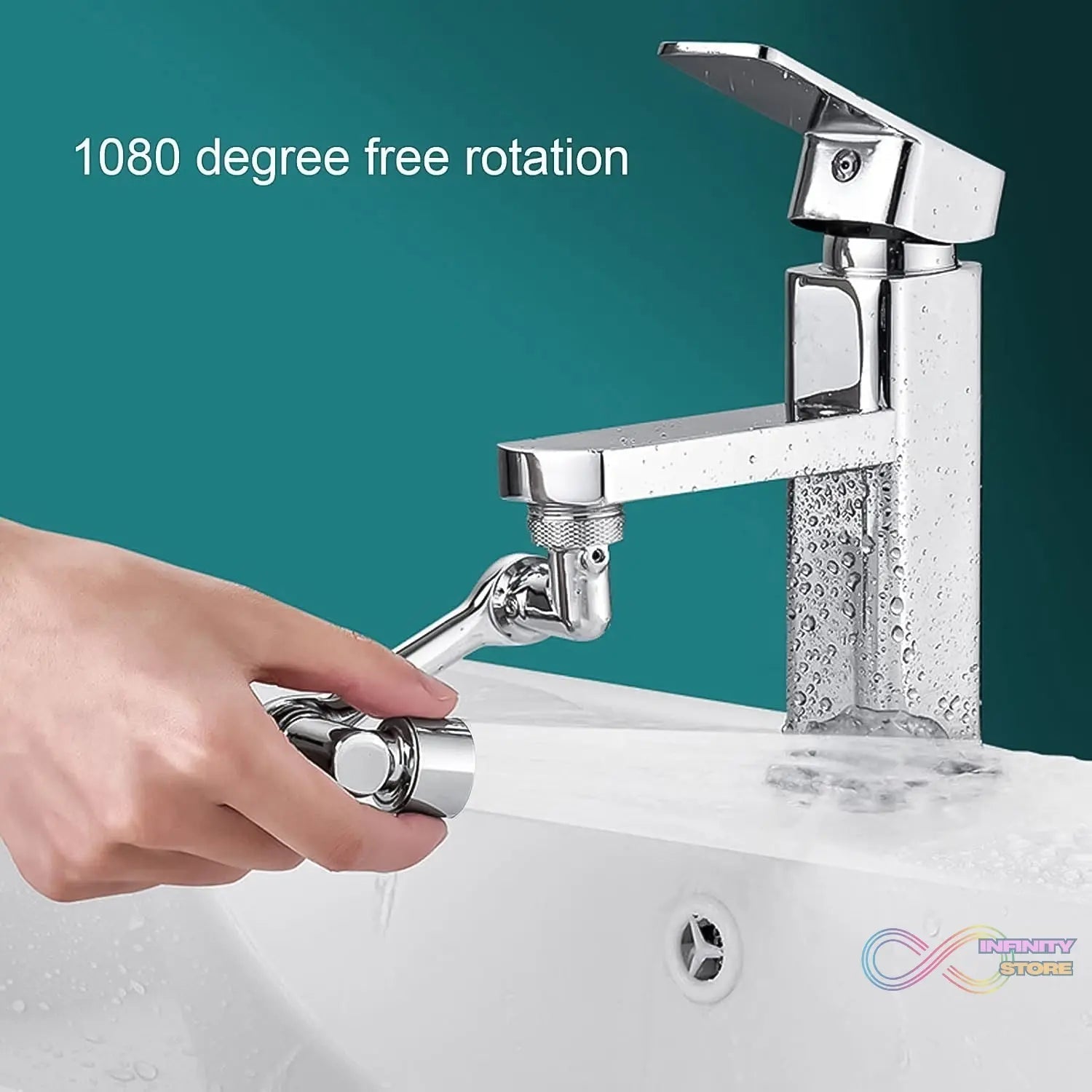 Splash Faucet Filter Faucet, 1080 Rotating Faucet Sprayer Head (1 Set) - infinityexculsivestore.com