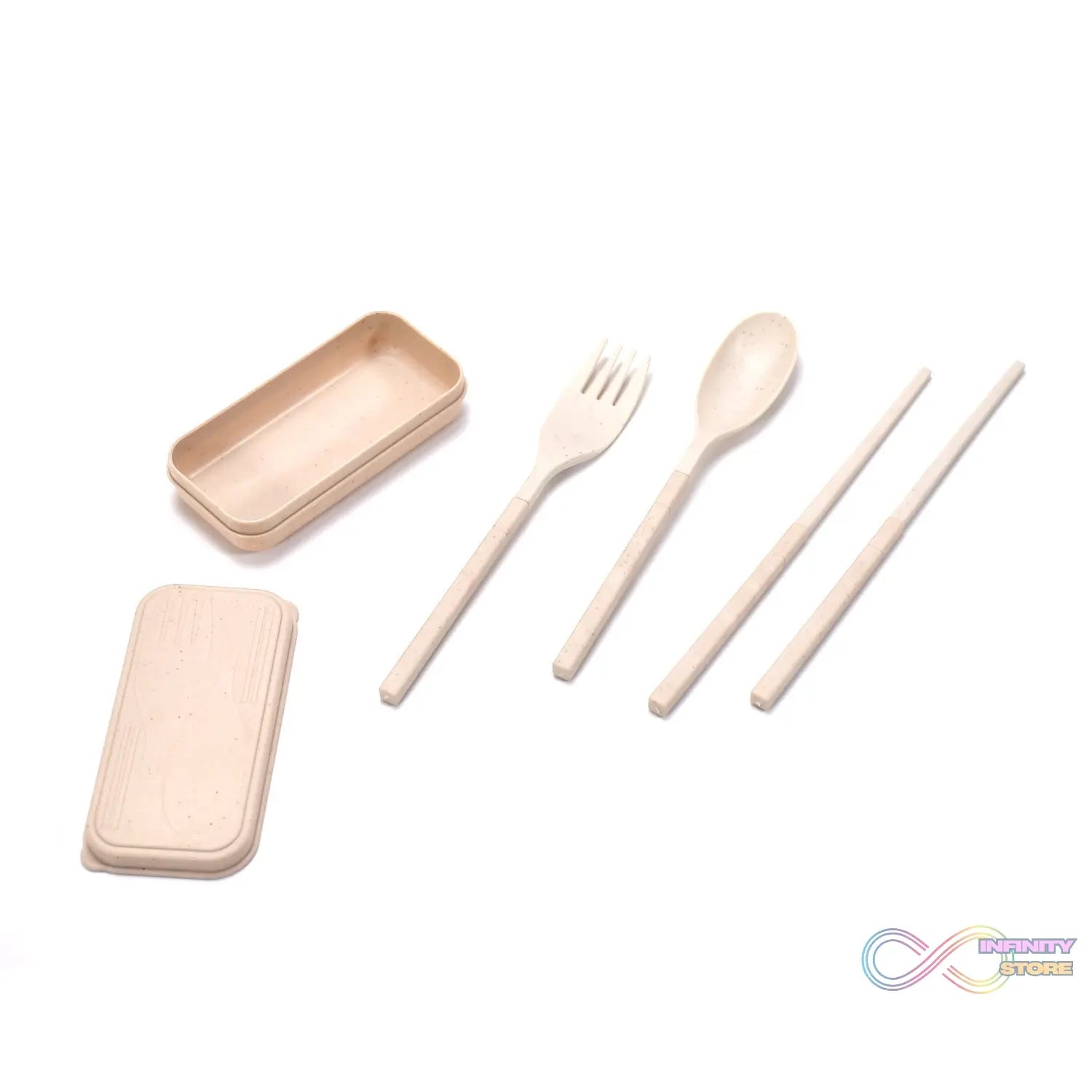 Spoon Fork Chopsticks Set Dinnerware 3PCS / Set Lunch Tableware Detachable Cutlery Portable Travel Kitchen Accessories - infinityexculsivestore.com