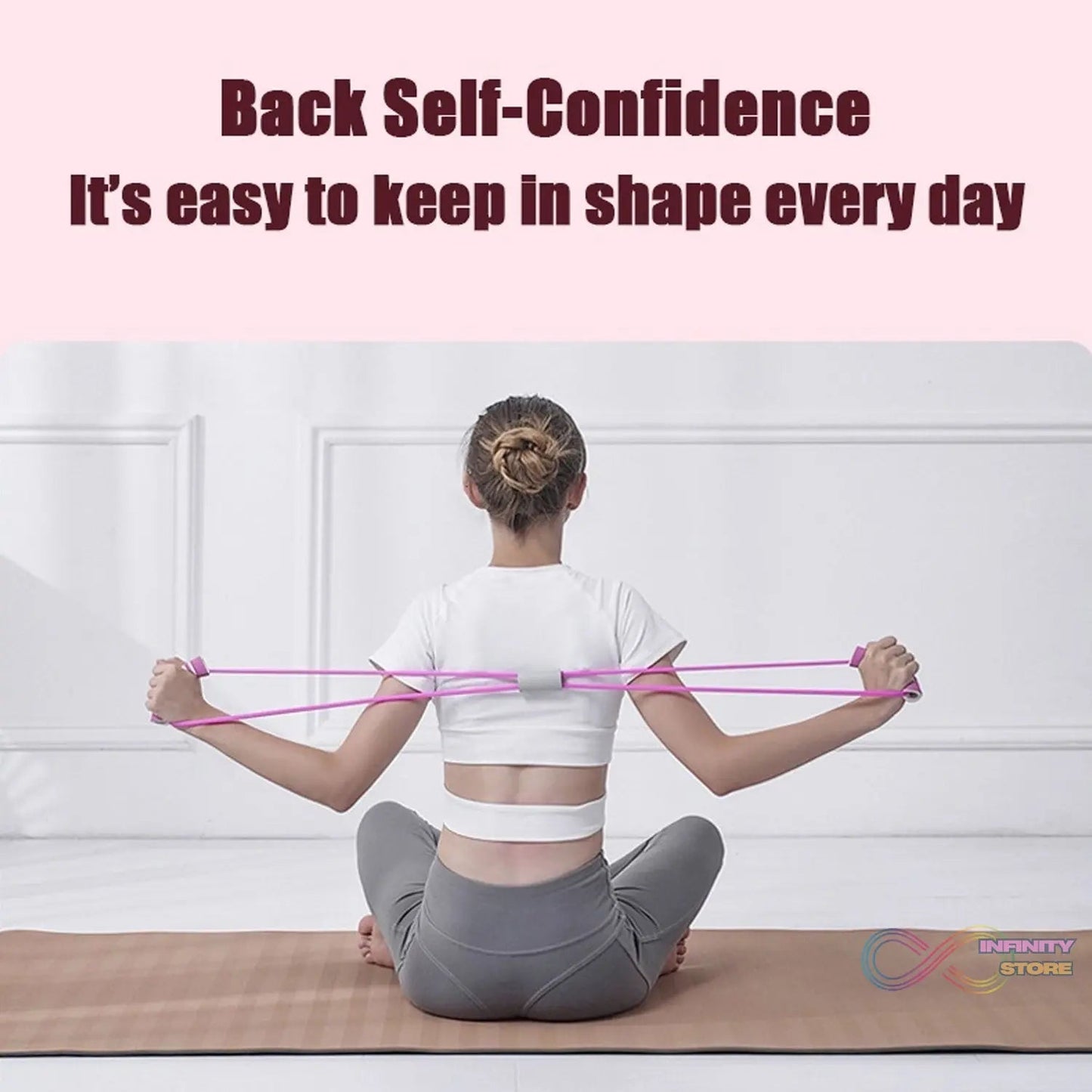 Sport Resistance Loop Band (1 Pc): Exercise, Yoga, Fitness, Mix Color - infinityexculsivestore.com