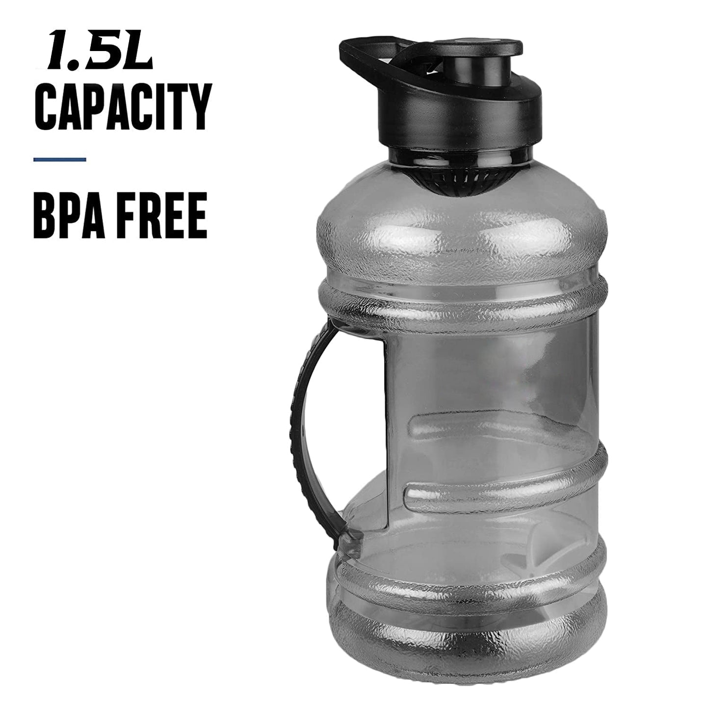 Sports Gym 1.5 Liters Gallon Water Bottle with Mixer and Strainer - infinityexculsivestore.com