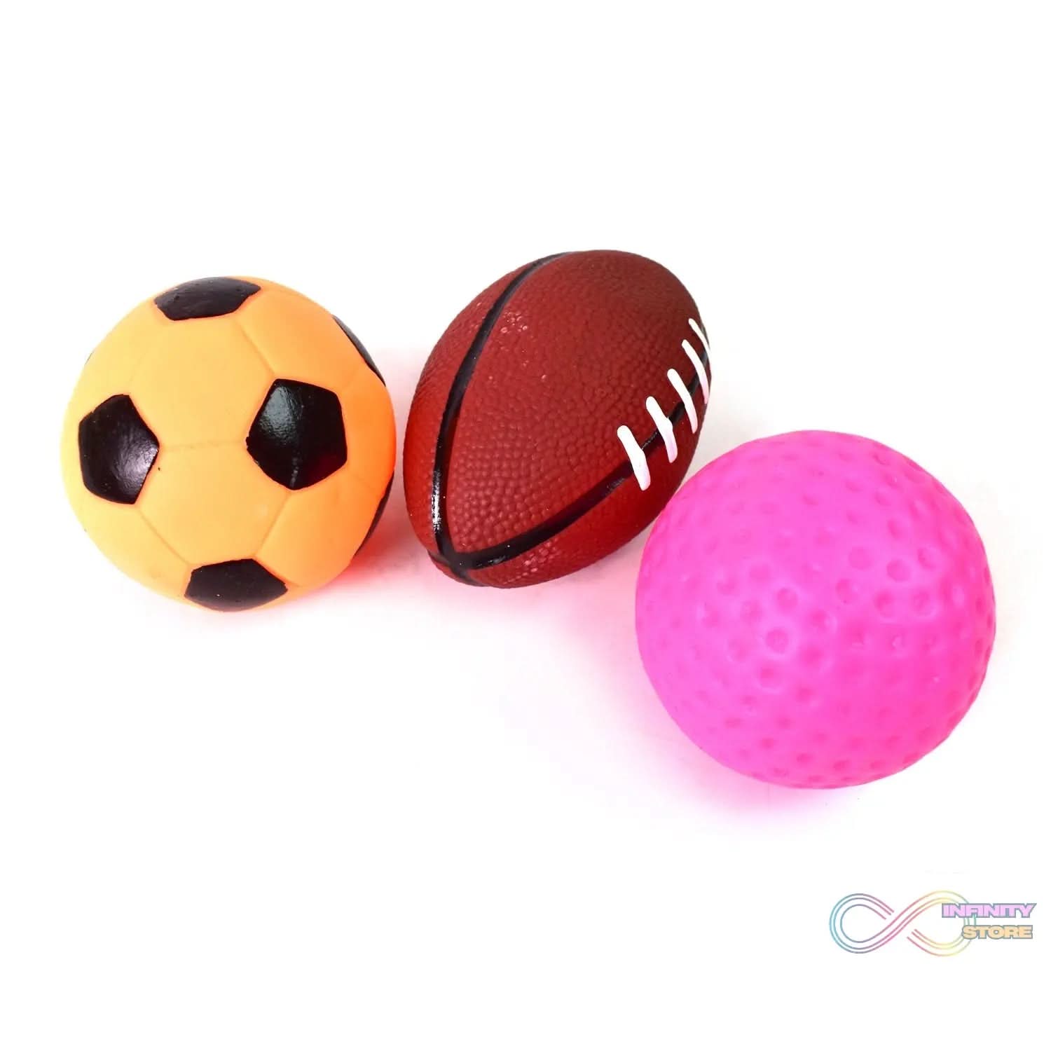 Sports Squeeze Ball Toy Set of 3 Soft Balls for Kids/Toy for Kids - infinityexculsivestore.com