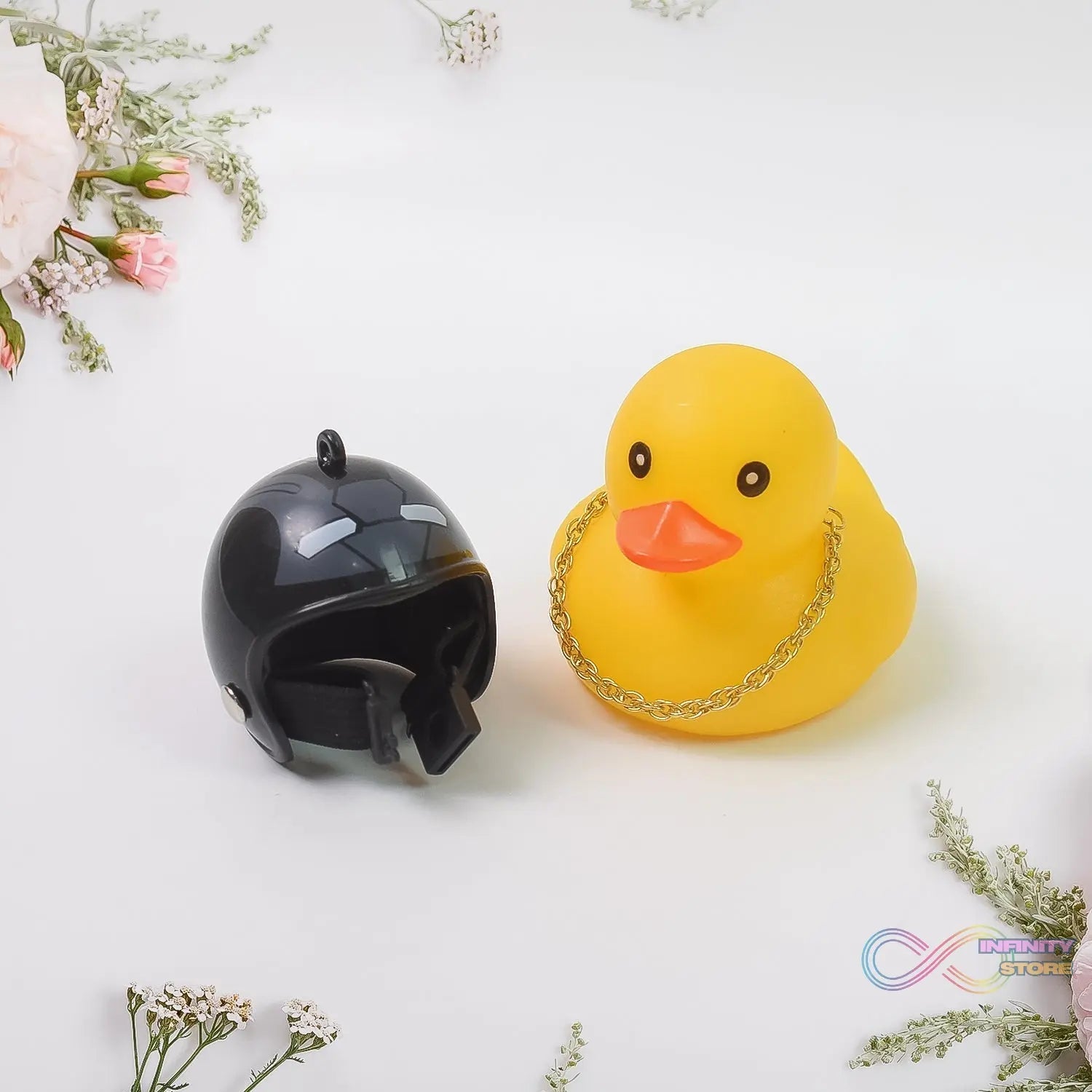 Spring Doll Dance Toy Duck Car Bicycle Bell with Propeller Helmet (1 Pc / Mix Design) - infinityexculsivestore.com