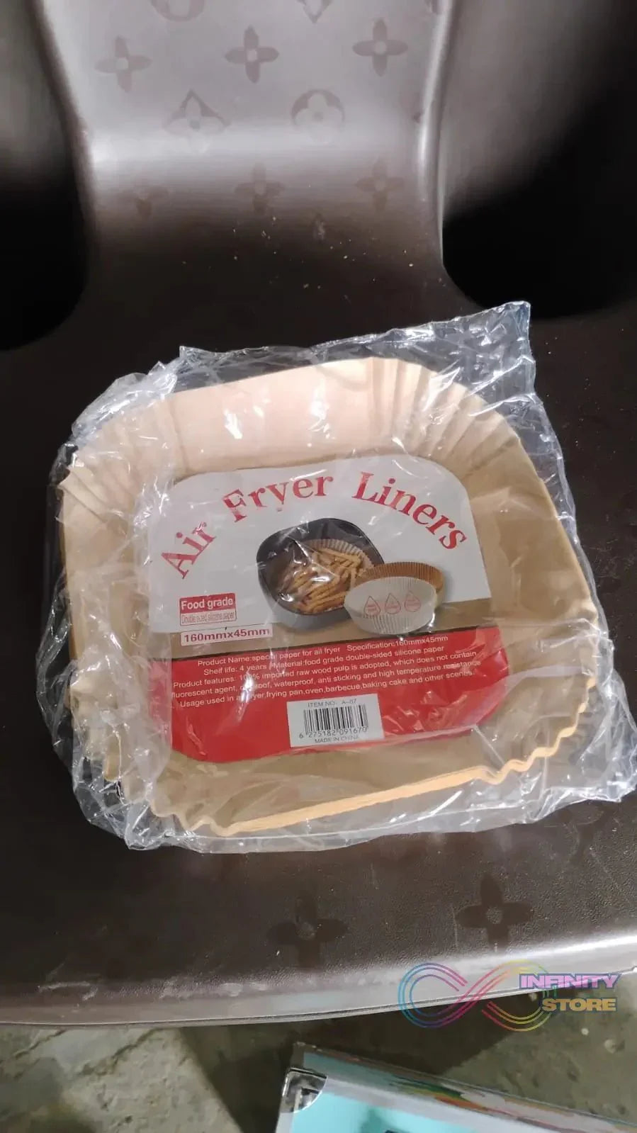 Square Air Fryer Disposable Paper Liner (50 Pcs Set / 160mmx45mm) - infinityexculsivestore.com