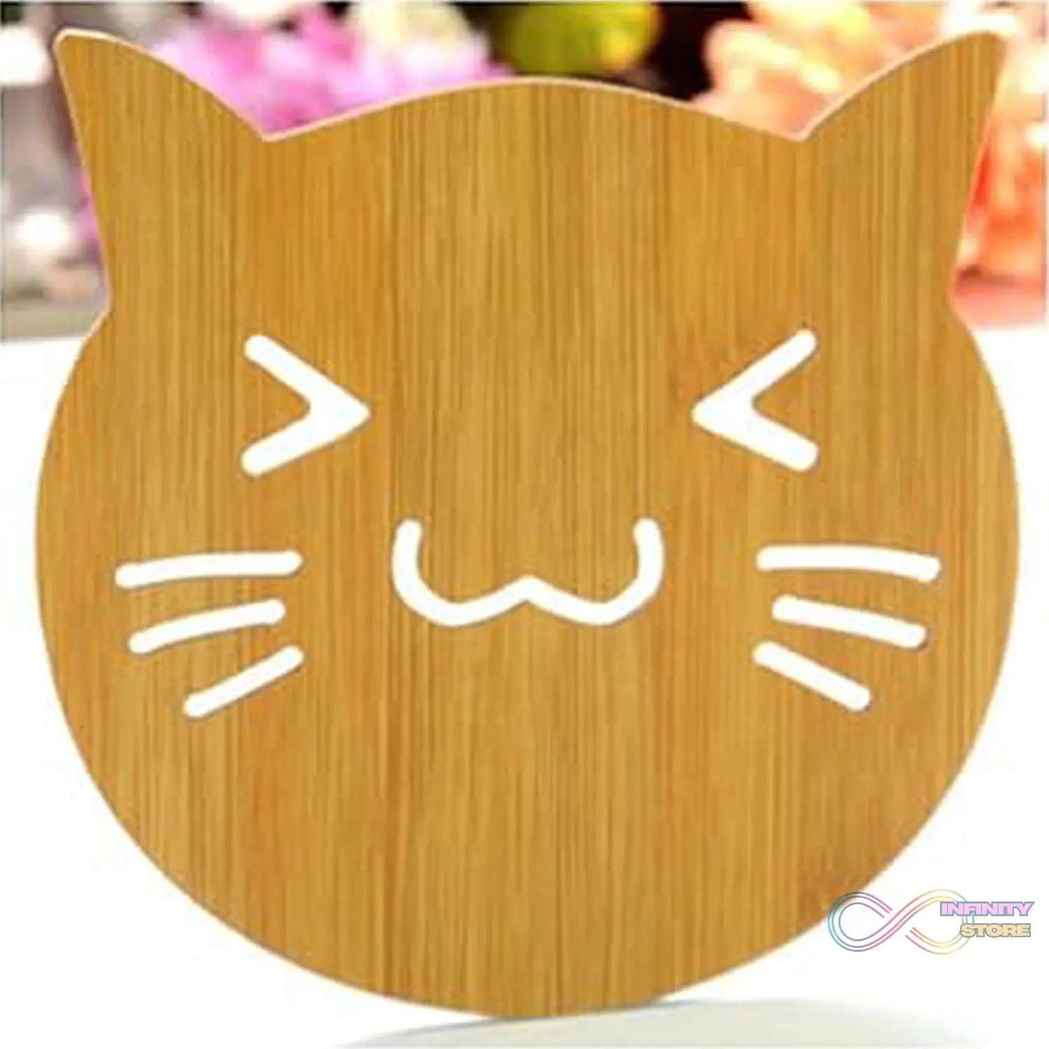 Square Bamboo Wood Table Place mat Hot Pot Cup Mat Tea Coaster(14×14 Cm / 1 Pc) - infinityexculsivestore.com