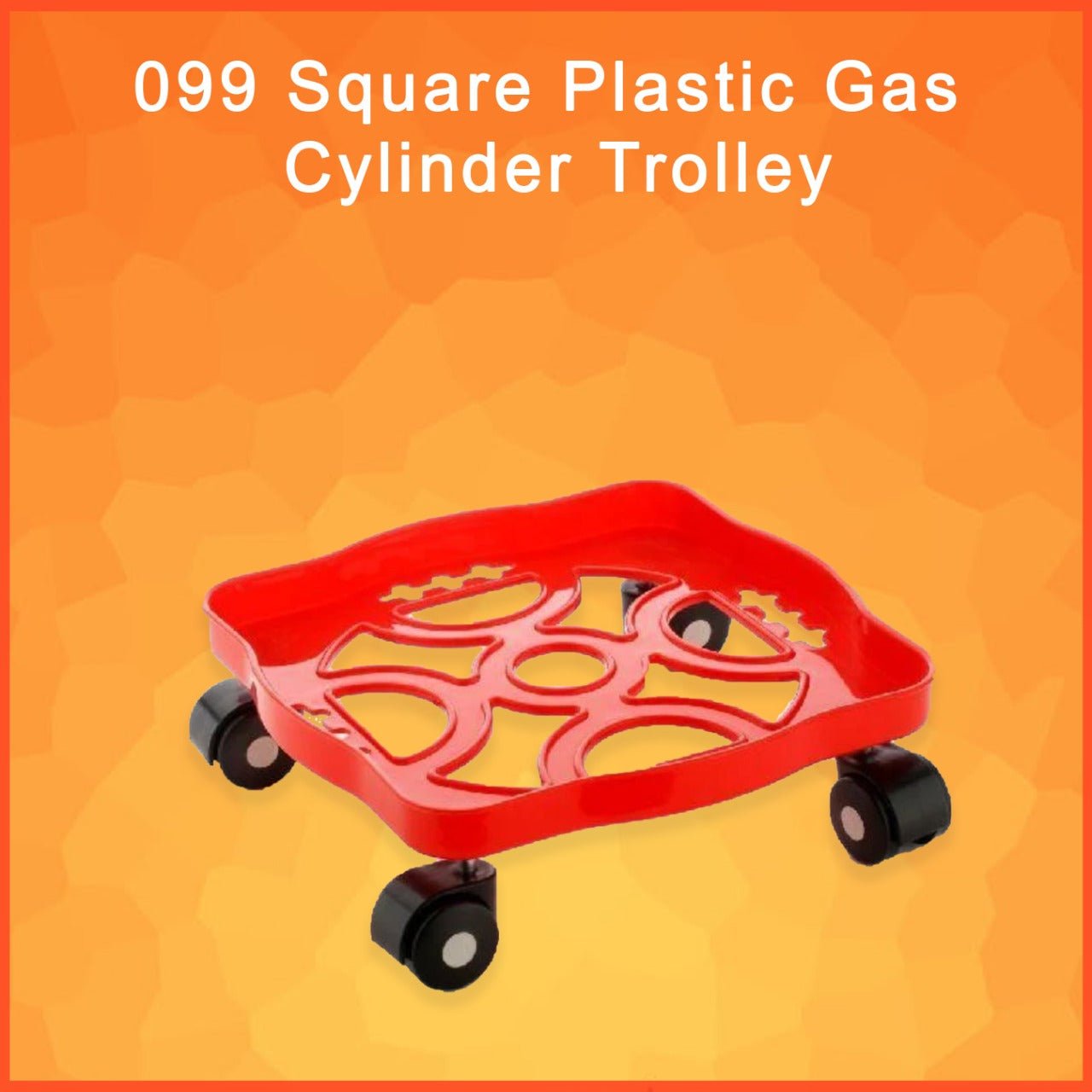 Square Plastic Gas Cylinder Trolley - infinityexculsivestore.com