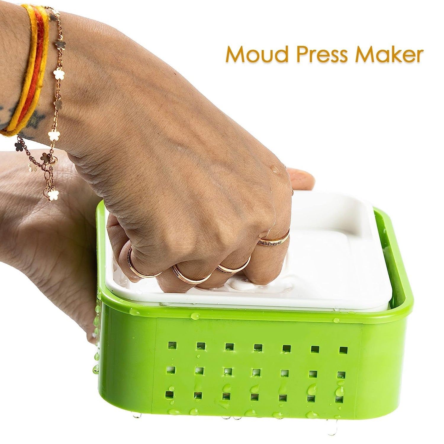 Square Shape Paneer Maker with Lid, Tofu & Sprouts Mould - infinityexculsivestore.com