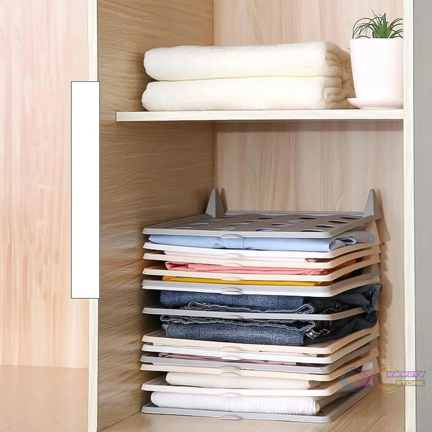 Stackable Shirt Clothes Folding Board (32×26 CM / 1 Pc) - infinityexculsivestore.com
