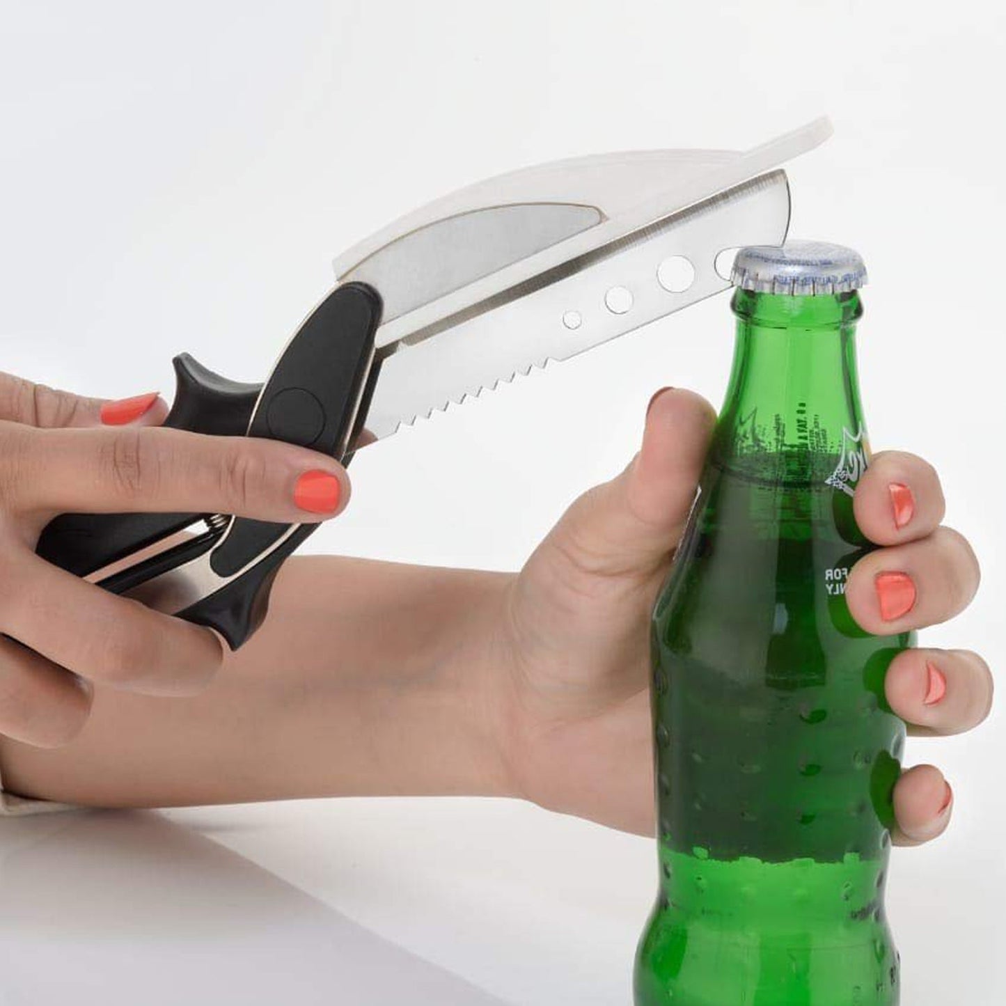 Stainless Steel 4 in 1 Clever Cutter, Black - infinityexculsivestore.com