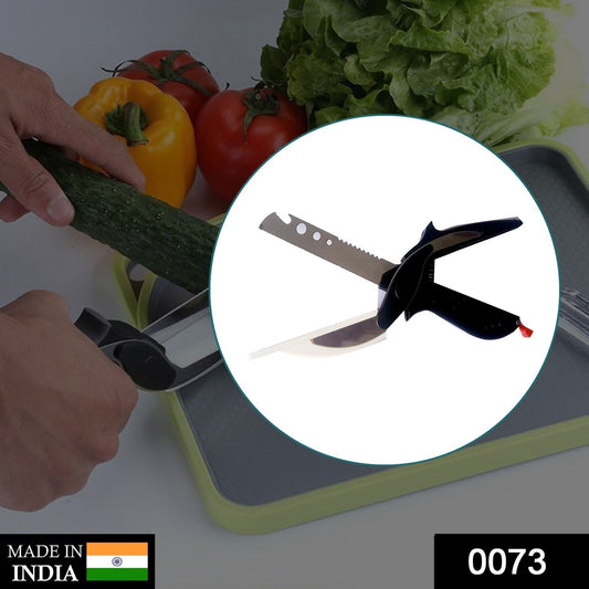 Stainless Steel 4 in 1 Clever Cutter, Black - infinityexculsivestore.com