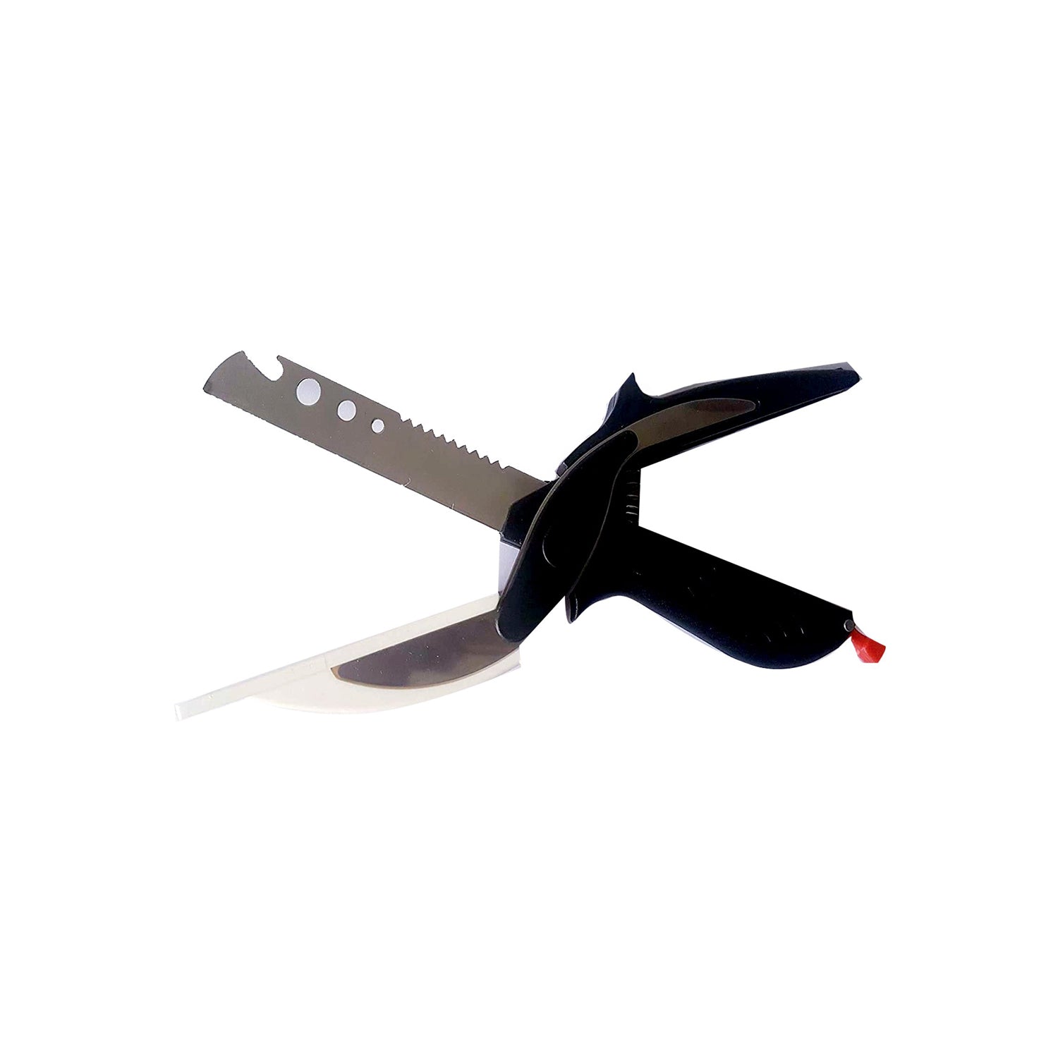 Stainless Steel 4 in 1 Clever Cutter, Black - infinityexculsivestore.com