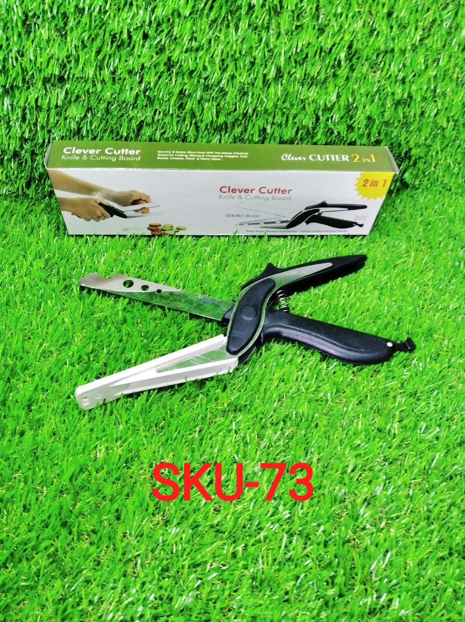 Stainless Steel 4 in 1 Clever Cutter, Black - infinityexculsivestore.com