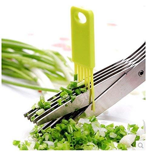 Stainless Steel 5 - Blade Herb Scissors - infinityexculsivestore.com