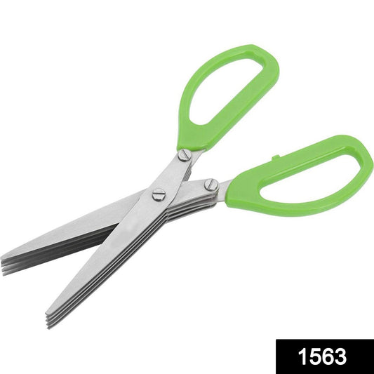 Stainless Steel 5 - Blade Herb Scissors - infinityexculsivestore.com