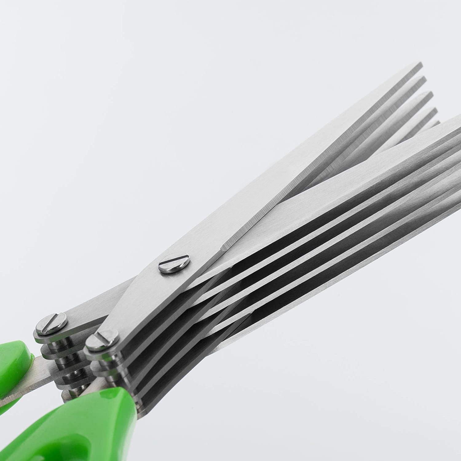 Stainless Steel 5 - Blade Herb Scissors - infinityexculsivestore.com