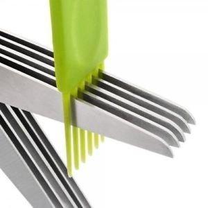 Stainless Steel 5 - Blade Herb Scissors - infinityexculsivestore.com